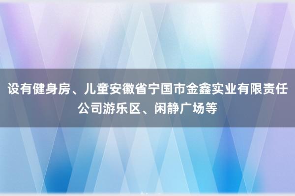 设有健身房、儿童安徽省宁国市金鑫实业有限责任公司游乐区、闲静广场等